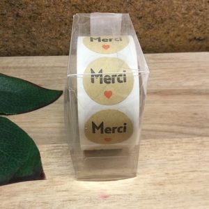 500 pcs "Merci" Stickers